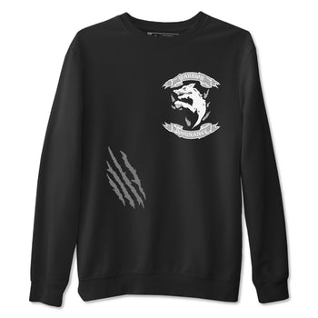 12s Black Wolf Grey shirts to match jordans Dominant Wolf sneaker match tees 12s Baron SNRT Sneaker Release Tees unisex cotton Black 2 crew neck shirts