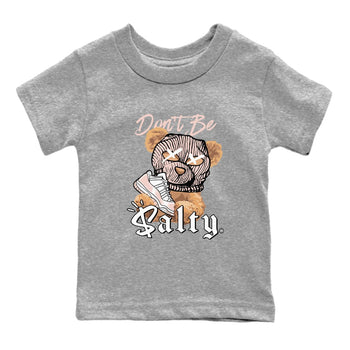 Air Jordan 11 Low Legend Pink shirts to match jordans Don't Be Salty Bear sneaker match tees 11s Legend Pink SNRT Sneaker Tees streetwear brand Baby and Youth Heather Grey 2 cotton tee