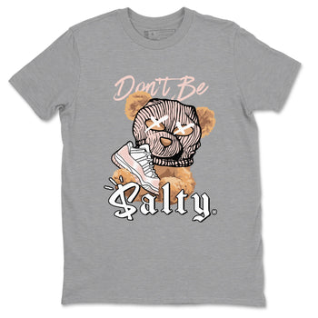 Air Jordan 11 Low Legend Pink shirts to match jordans Don't Be Salty Bear sneaker match tees 11s Legend Pink SNRT Sneaker Tees streetwear brand Heather Grey 2 unisex cotton tee