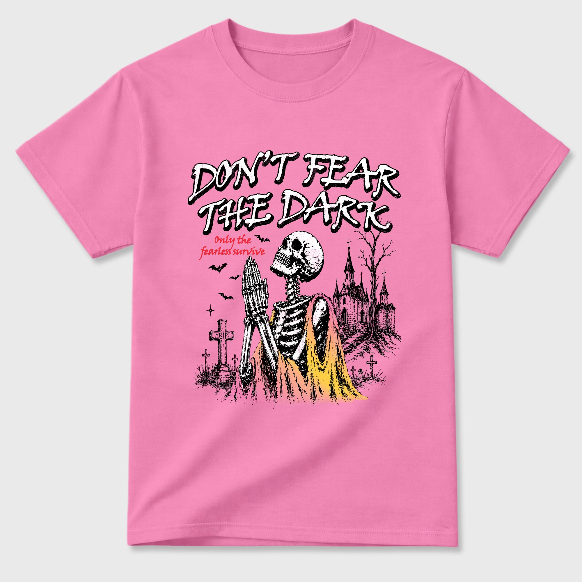Don't Fear the Dark Graphic T-Shirt featuring original streetwear artwork designed to match the Air Jordan 4 Comic. Bubble Gum 2 Graphic T-Shirt.