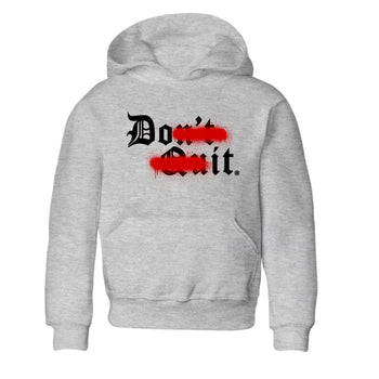11s Bred Velvet shirts to match jordans Don't Quit Do It sneaker match tees Air Jordan 11 Retro Bred Velvet match shoes to clothes SNRT Sneaker Tees Youth Baby Heather Grey 2 tee