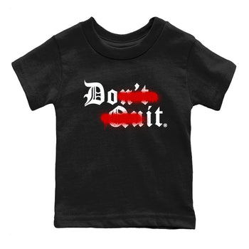 11s Bred Velvet shirts to match jordans Don't Quit Do It sneaker match tees Air Jordan 11 Retro Bred Velvet match shoes to clothes SNRT Sneaker Tees Youth Baby Black 2 tee