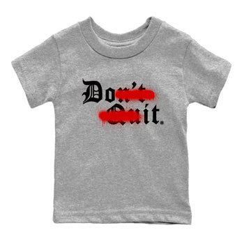 11s Bred Velvet shirts to match jordans Don't Quit Do It sneaker match tees Air Jordan 11 Retro Bred Velvet match shoes to clothes SNRT Sneaker Tees Youth Baby Heather Grey 2 tee
