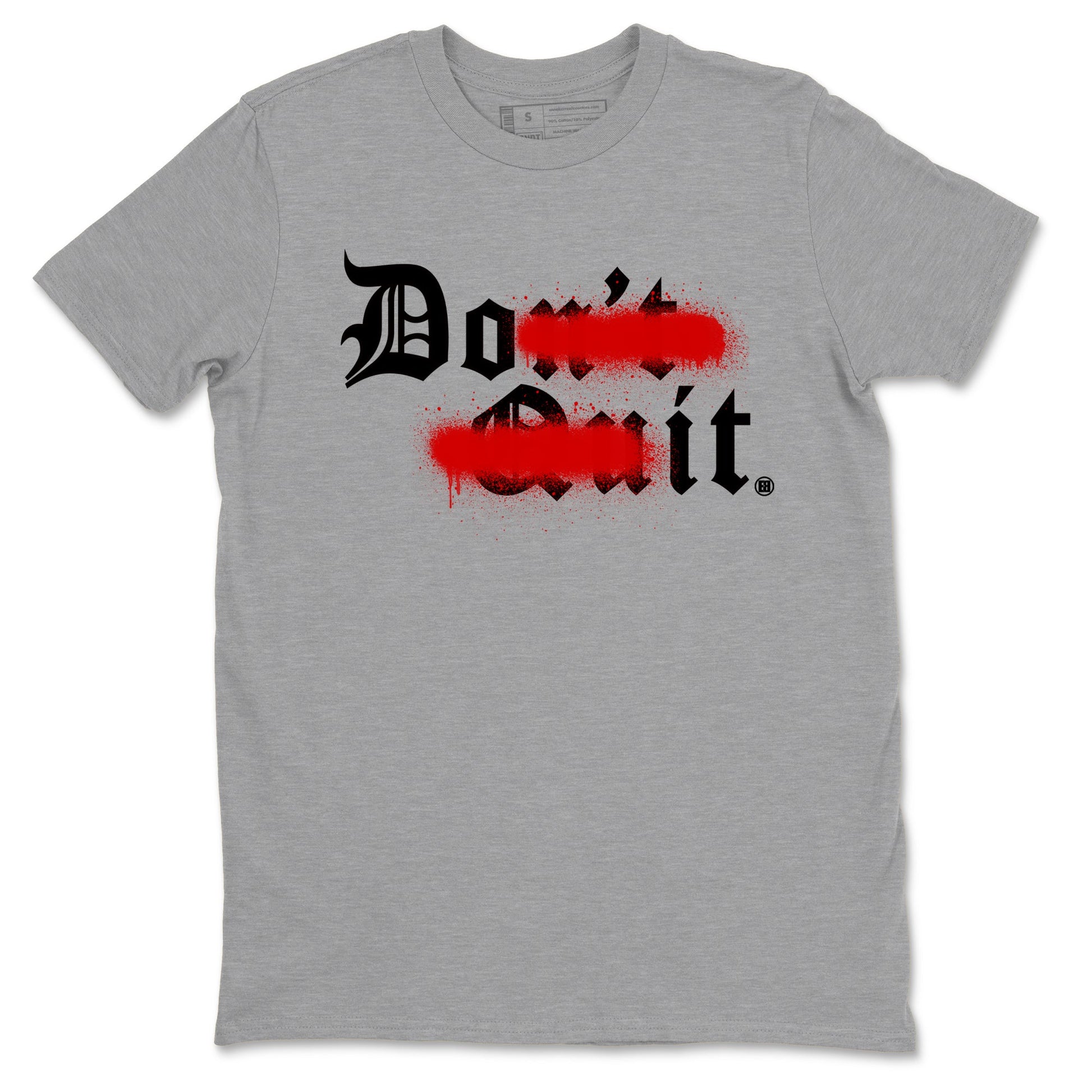11s Bred Velvet shirts to match jordans Don't Quit Do It sneaker match tees Air Jordan 11 Retro Bred Velvet match shoes to clothes SNRT Sneaker Tees unisex cotton Heather Grey 2 shirts