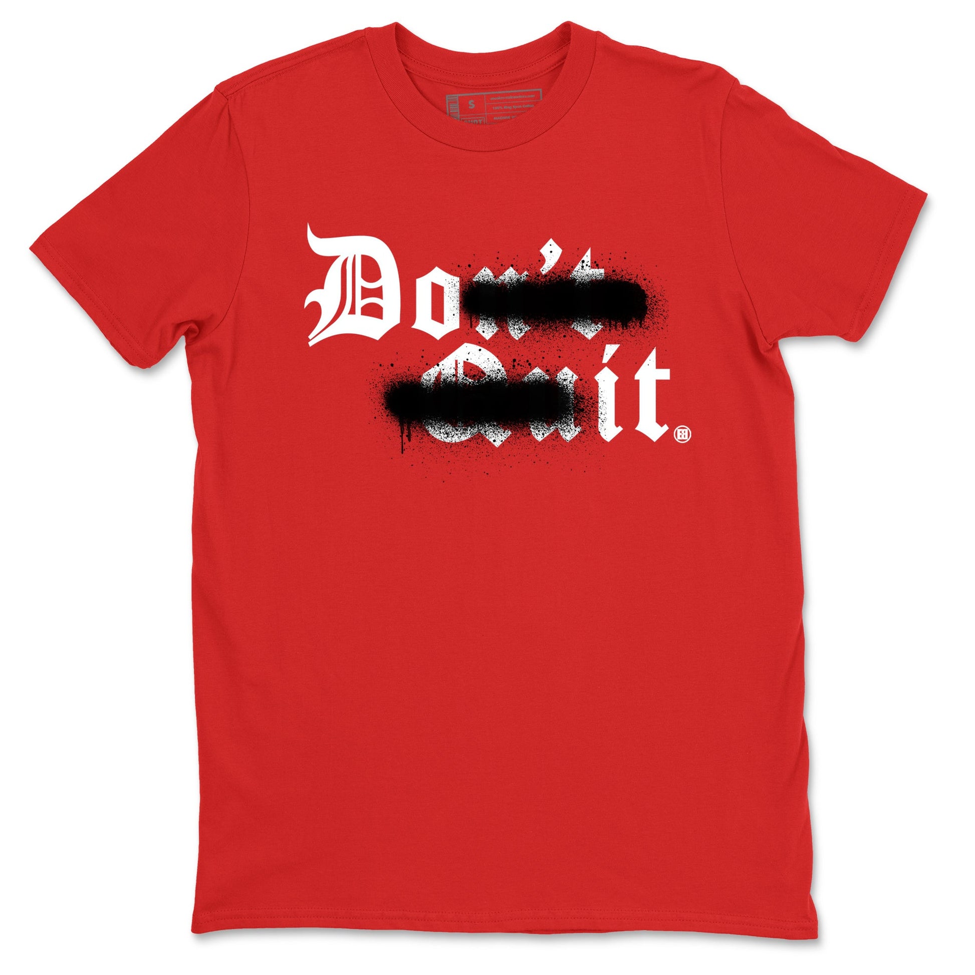 11s Bred Velvet shirts to match jordans Don't Quit Do It sneaker match tees Air Jordan 11 Retro Bred Velvet match shoes to clothes SNRT Sneaker Tees unisex cotton Red 2 shirts