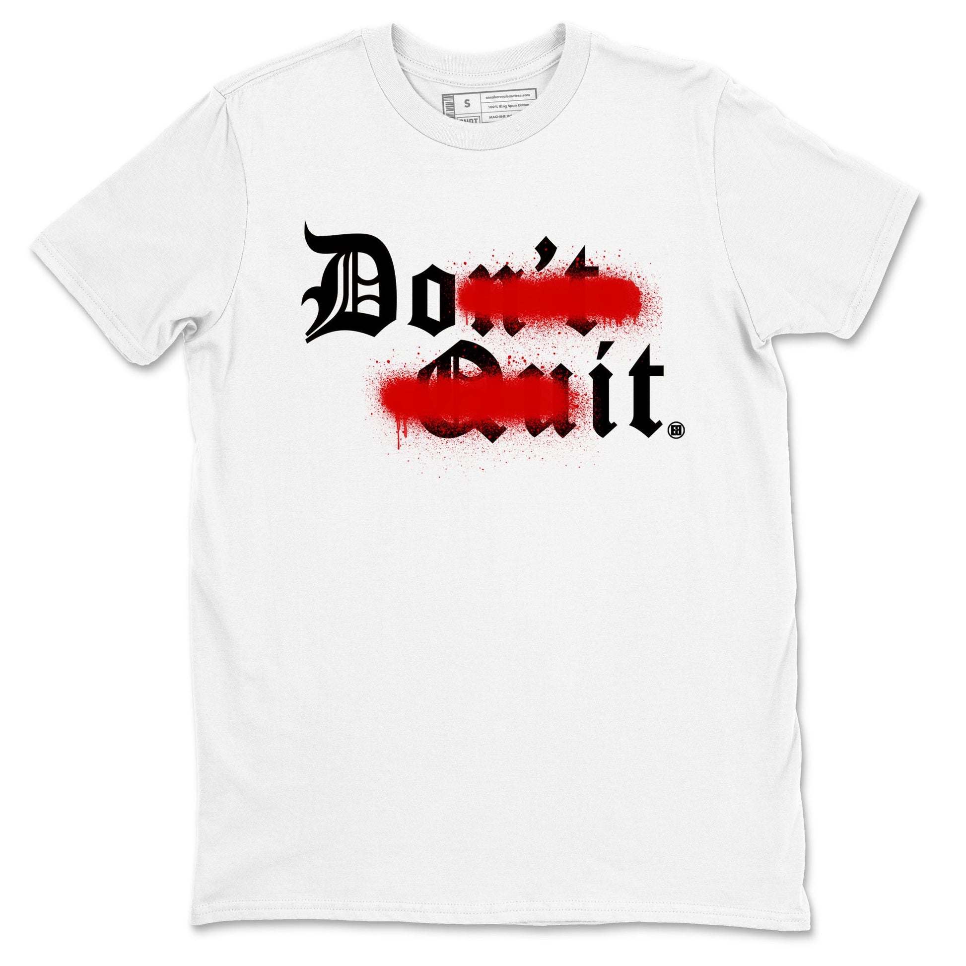 11s Bred Velvet shirts to match jordans Don't Quit Do It sneaker match tees Air Jordan 11 Retro Bred Velvet match shoes to clothes SNRT Sneaker Tees unisex cotton White 2 shirts