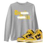 Dunk High Pollen shirts to match jordans Don't Quit Do It sneaker match tees Dunk High Pollen match shoes to clothes SNRT Sneaker Tees unisex cotton Heather Grey 1 shirts