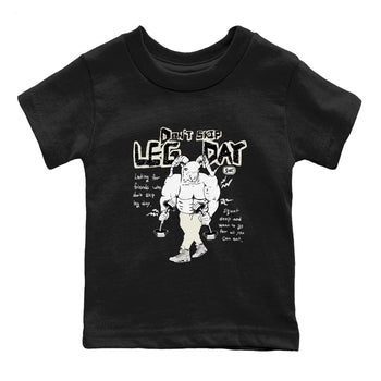 AJ5 Sail shirt to match jordans Don't Skip Leg Day sneaker tees Air Jordan 5 Sail SNRT sneaker release tees baby toddler Black 2 cotton Shirt