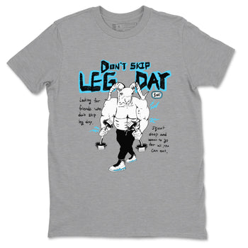 9s Powder Blue shirt to match jordans Don't Skip Leg Day sneaker tees Air Jordan 9 Powder Blue SNRT Sneaker Release Tees unisex cotton Heather Grey 2 crew neck shirt