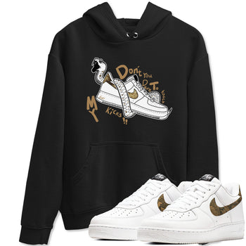 Air Force 1 Ivory Snake shirt to match jordans Don't Touch My Kicks sneaker tees Air Force 1 Ivory Snake SNRT Sneaker Release Tees unisex cotton Black 1 crew neck shirt