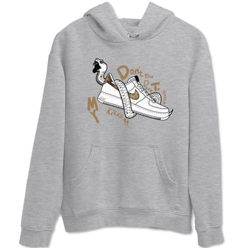 Air Force 1 Ivory Snake shirt to match jordans Don't Touch My Kicks sneaker tees Air Force 1 Ivory Snake SNRT Sneaker Release Tees unisex cotton Heather Grey 2 crew neck shirt