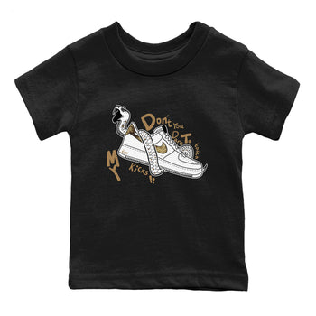 Air Force 1 Ivory Snake shirt to match jordans Don't Touch My Kicks sneaker tees Air Force 1 Ivory Snake SNRT sneaker release tees baby toddler Black 2 cotton Shirt