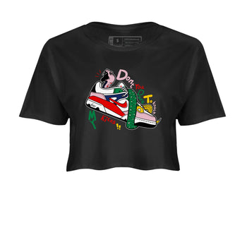 AF 3 Nigo shirtsto match jordans Don't Touch My Kicks sneaker match tees Air Force 3 Low x Nigo Blue Void and Tour Yellow match shoes to clothes SNRT Sneaker Tees unisex cotton Black 2 crop tee