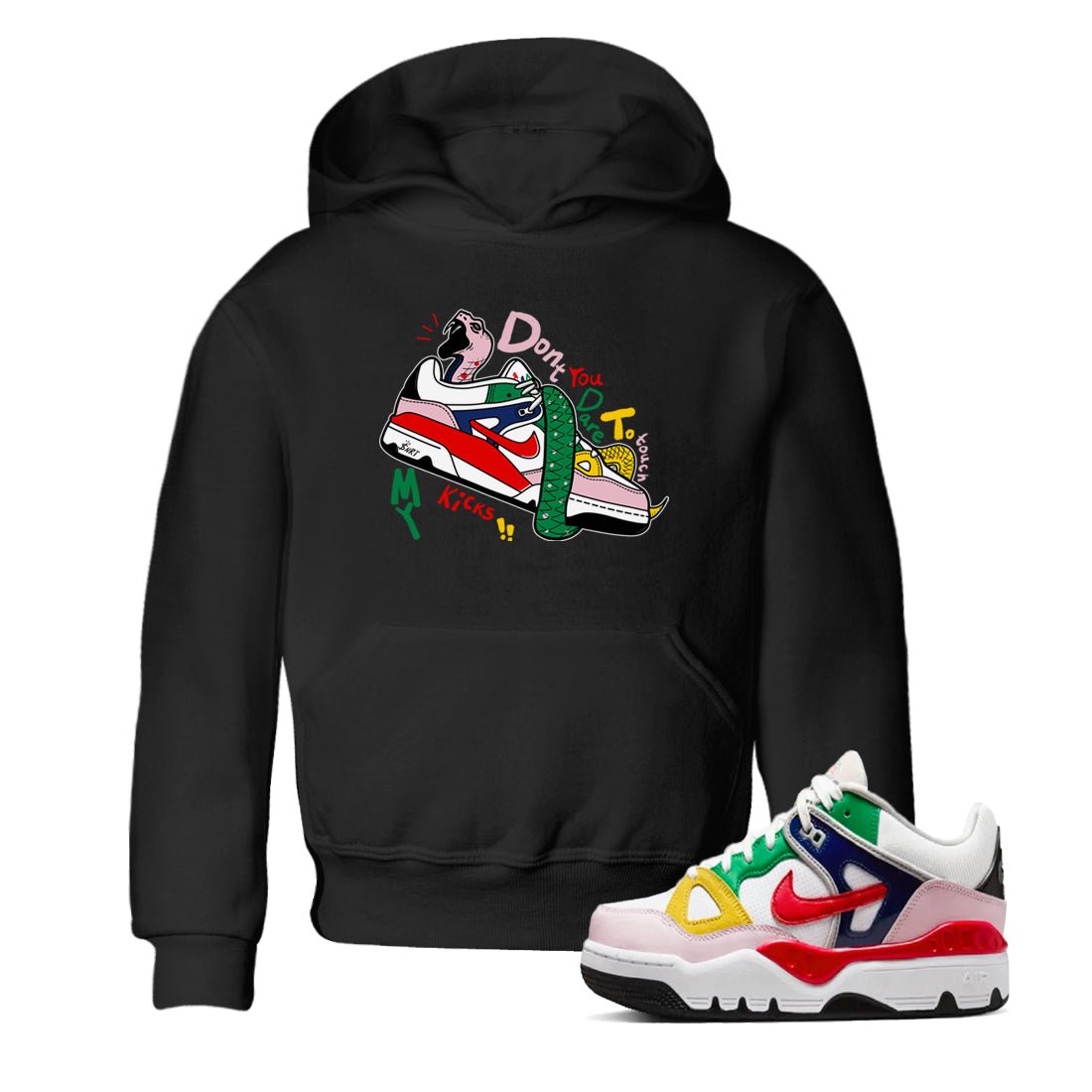 AF 3 Nigo shirtsto match jordans Don't Touch My Kicks sneaker match tees Air Force 3 Low x Nigo Blue Void and Tour Yellow match shoes to clothes SNRT Sneaker Tees Youth Baby Black 1 tee