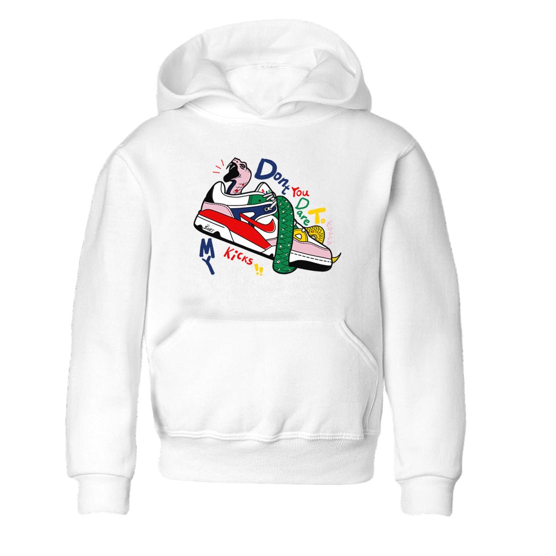 AF 3 Nigo shirtsto match jordans Don't Touch My Kicks sneaker match tees Air Force 3 Low x Nigo Blue Void and Tour Yellow match shoes to clothes SNRT Sneaker Tees Youth Baby White 2 tee