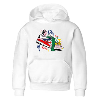 AF 3 Nigo shirtsto match jordans Don't Touch My Kicks sneaker match tees Air Force 3 Low x Nigo Blue Void and Tour Yellow match shoes to clothes SNRT Sneaker Tees Youth Baby White 2 tee