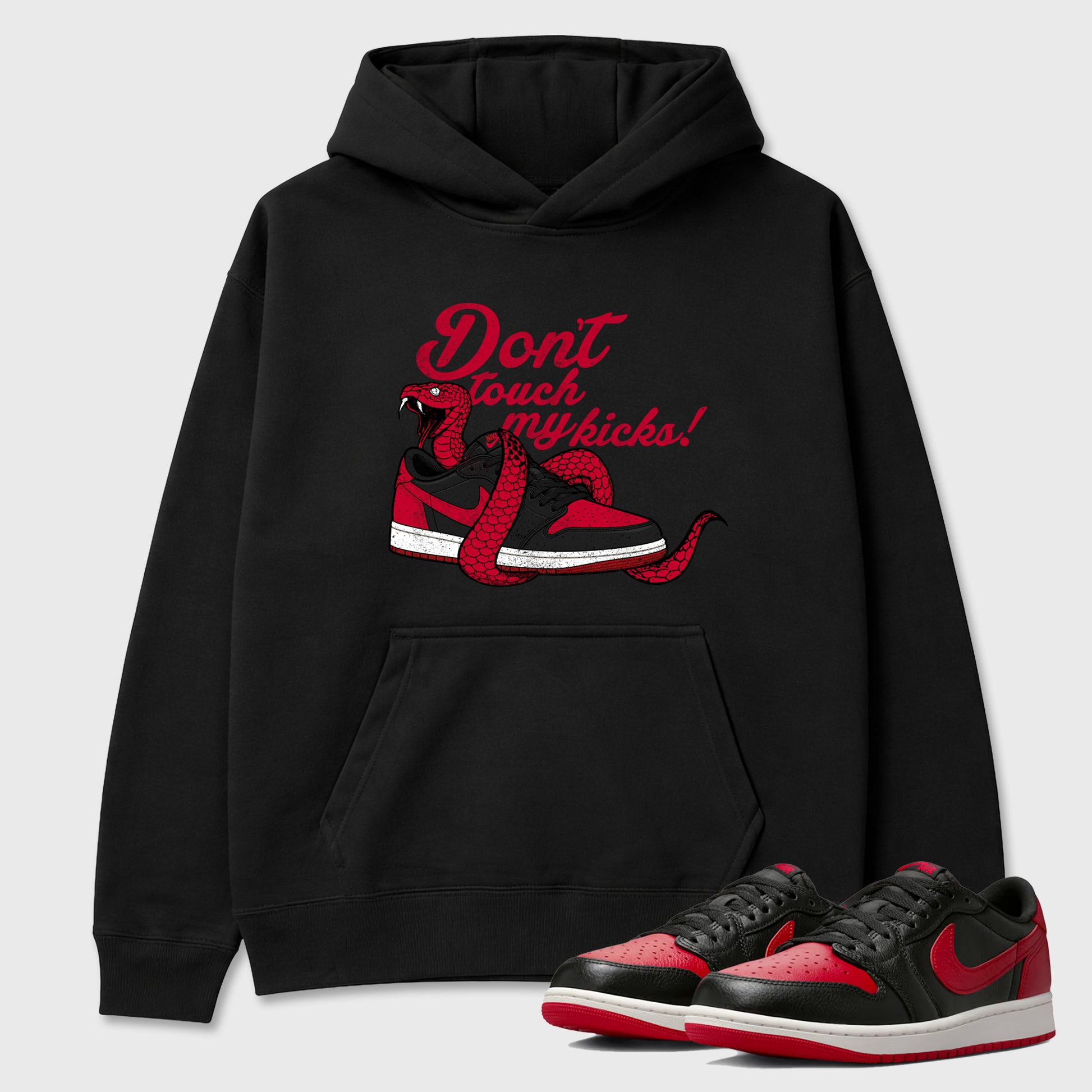 Sneaker match tees – Sneaker Tees To Match Air Jordan 1 Banned Shoes – Don't Touch My Kicks Tee Black 1