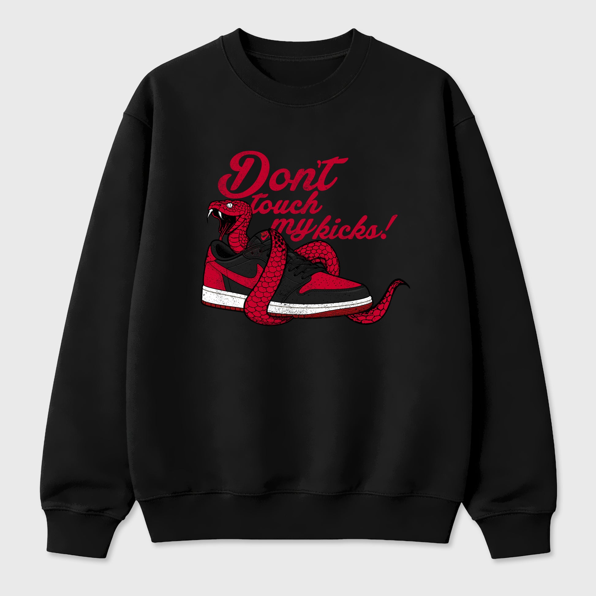Sneaker match tees – Sneaker Tees To Match Air Jordan 1 Banned Shoes – Don't Touch My Kicks Tee Black 2
