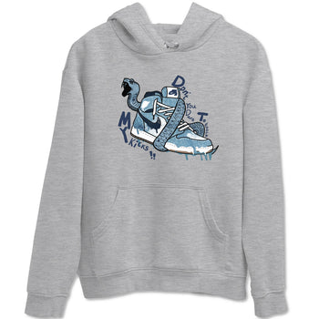 1s Denim shirts to match jordans Don't Touch My Kicks sneaker match tees Air Jordan 1 Denim SNRT Sneaker Tees streetwear brand Heather Grey 2 unisex cotton tee