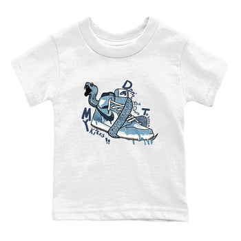 1s Denim shirts to match jordans Don't Touch My Kicks sneaker match tees Air Jordan 1 Denim SNRT Sneaker Tees streetwear brand Baby and Youth White 2 cotton tee