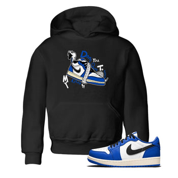 1s Game Royal shirts to match jordans Don't Touch My Kicks sneaker match tees Air Jordan 1 Retro Low OG Game Royal match shoes to clothes SNRT Sneaker Tees Youth Baby Black 1 tee