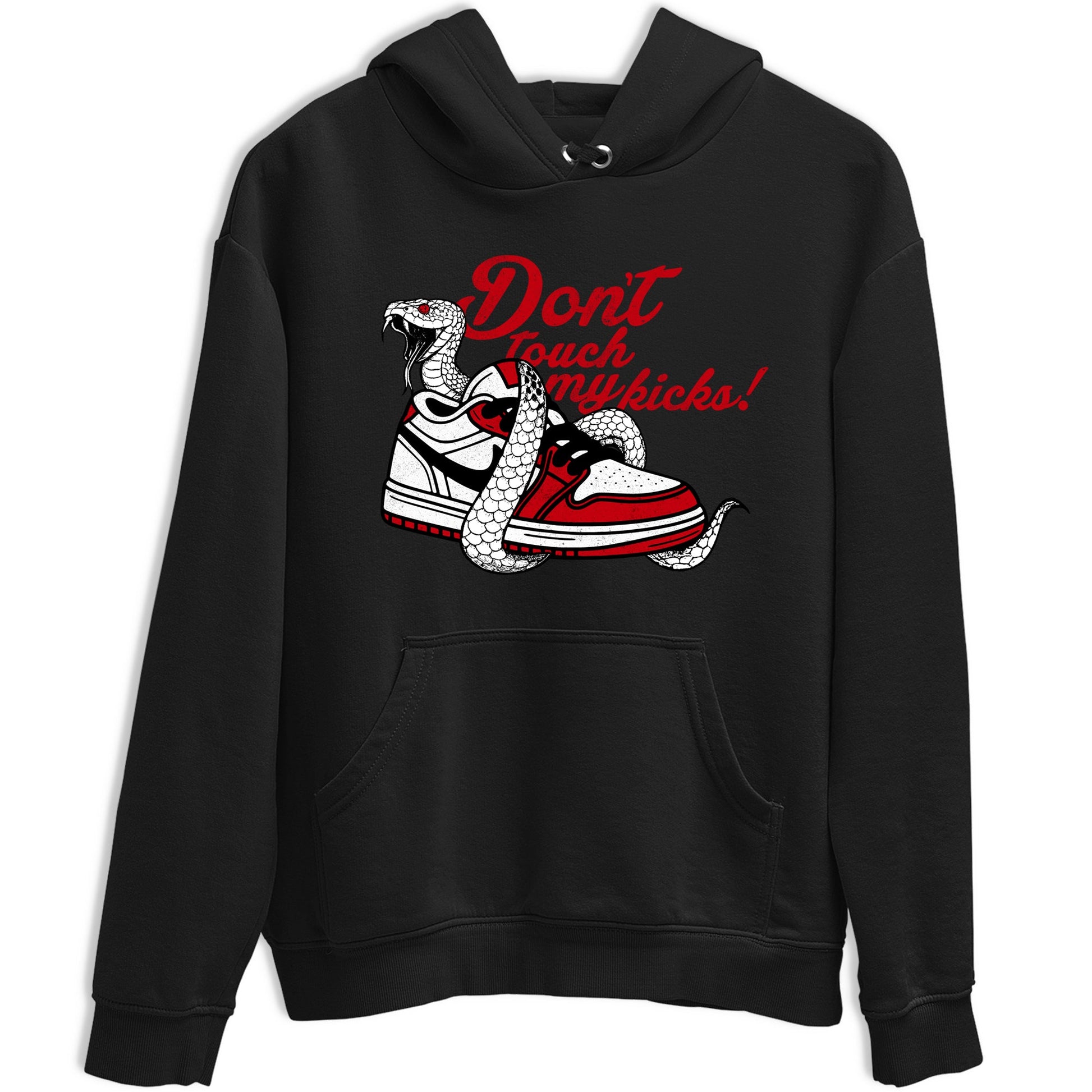 Best Sneakerfit graphic tee – Sneaker Tees To Match Air Jordan 1 Low Chicago Sneakers – Don't Touch My Kicks Tee Black 2