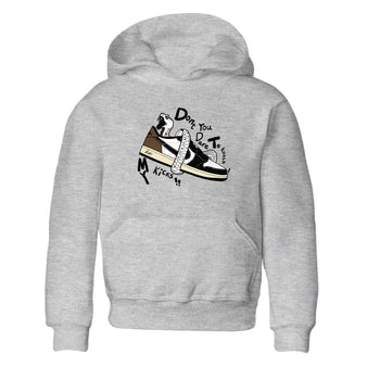 1s Mocha shirts to match jordans Don't Touch My Kicks sneaker match tees Air Jordan 1 Mocha SNRT Sneaker Release Tees Youth Baby Heather Grey 2 crew neck shirts