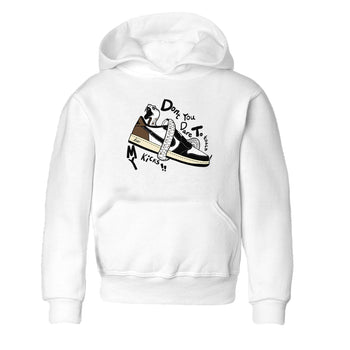 1s Mocha shirts to match jordans Don't Touch My Kicks sneaker match tees Air Jordan 1 Mocha SNRT Sneaker Release Tees Youth Baby White 2 crew neck shirts