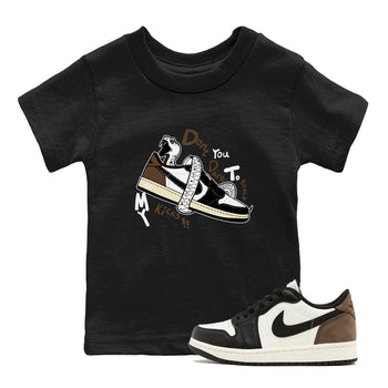 1s Mocha shirts to match jordans Don't Touch My Kicks sneaker match tees Air Jordan 1 Mocha SNRT Sneaker Release Tees Youth Baby Black 1 crew neck shirts