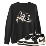 1s Mocha shirts to match jordans Don't Touch My Kicks sneaker match tees Air Jordan 1 Mocha SNRT Sneaker Release Tees unisex cotton Black 1 crew neck shirts