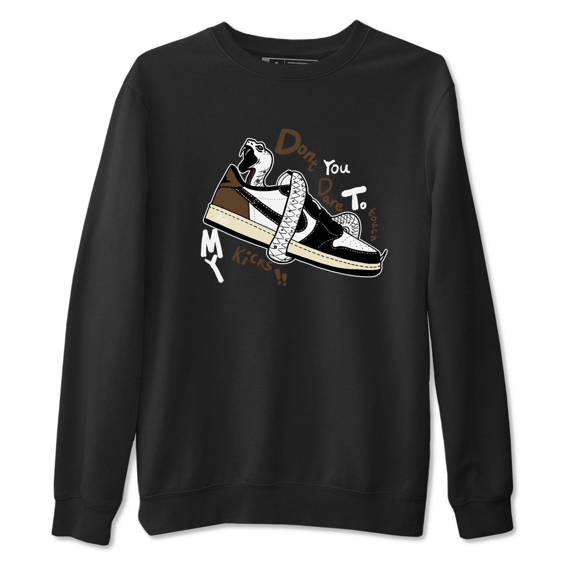 1s Mocha shirts to match jordans Don't Touch My Kicks sneaker match tees Air Jordan 1 Mocha SNRT Sneaker Release Tees unisex cotton Black 2 crew neck shirts