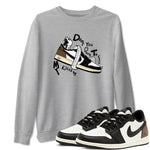 1s Mocha shirts to match jordans Don't Touch My Kicks sneaker match tees Air Jordan 1 Mocha SNRT Sneaker Release Tees unisex cotton Heather Grey 1 crew neck shirts