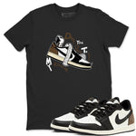 1s Mocha shirts to match jordans Don't Touch My Kicks sneaker match tees Air Jordan 1 Mocha SNRT Sneaker Release Tees unisex cotton Black 1 crew neck shirts