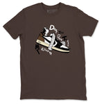 1s Mocha shirts to match jordans Don't Touch My Kicks sneaker match tees Air Jordan 1 Mocha SNRT Sneaker Release Tees unisex cotton Dark Chocolate 2 crew neck shirts