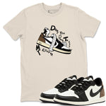 1s Mocha shirts to match jordans Don't Touch My Kicks sneaker match tees Air Jordan 1 Mocha SNRT Sneaker Release Tees unisex cotton Natural 1 crew neck shirts