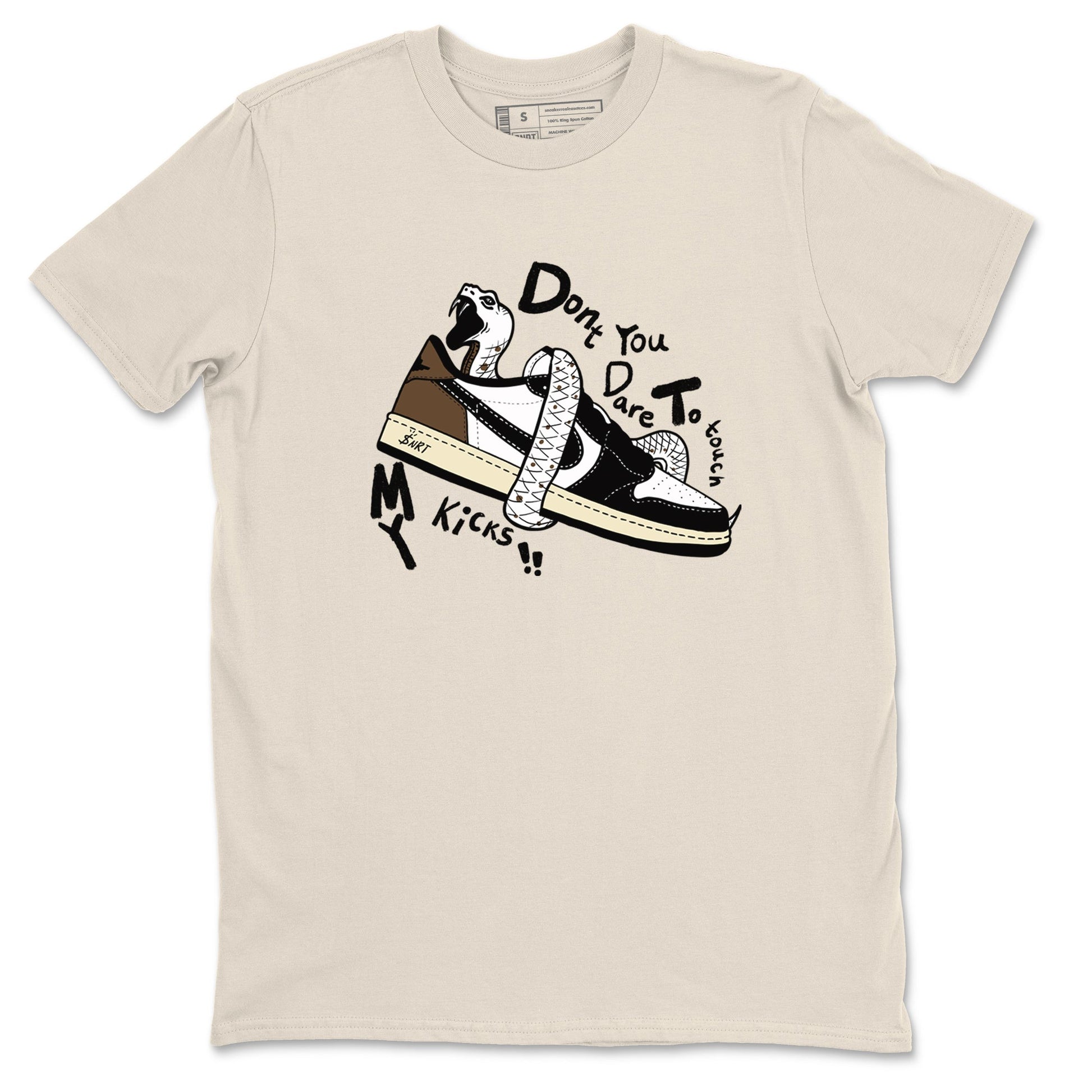 1s Mocha shirts to match jordans Don't Touch My Kicks sneaker match tees Air Jordan 1 Mocha SNRT Sneaker Release Tees unisex cotton Natural 2 crew neck shirts