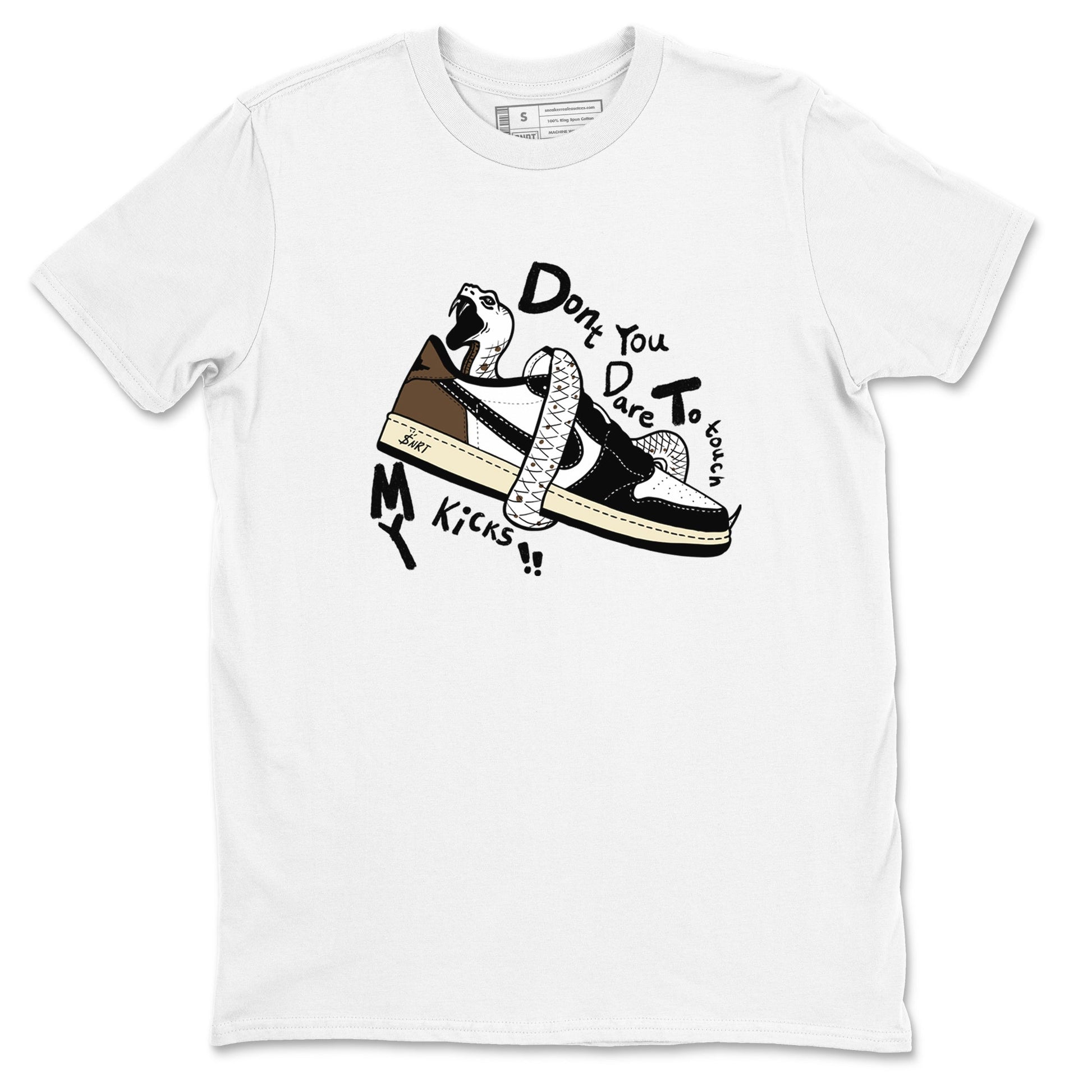 1s Mocha shirts to match jordans Don't Touch My Kicks sneaker match tees Air Jordan 1 Mocha SNRT Sneaker Release Tees unisex cotton White 2 crew neck shirts