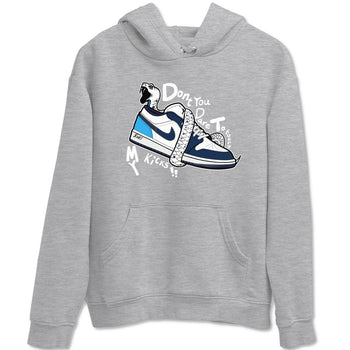 1s Obsidian shirts to match jordans Don't Touch My Kicks shirts to match Jordans AJ1 Retro Low OG Obsidian match shoes to clothes SNRT Sneaker Tees unisex cotton Heather Grey 2 shirts