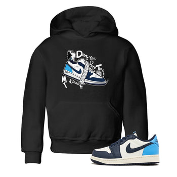 1s Obsidian shirts to match jordans Don't Touch My Kicks shirts to match Jordans AJ1 Retro Low OG Obsidian match shoes to clothes SNRT Sneaker Tees Youth Baby Black 1 tee