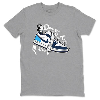 1s Obsidian shirts to match jordans Don't Touch My Kicks shirts to match Jordans AJ1 Retro Low OG Obsidian match shoes to clothes SNRT Sneaker Tees unisex cotton Heather Grey 2 shirts
