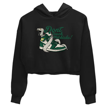 Sneaker Threads – Sneaker Tees To Match Air Jordan 1 Pro Green – Don't Touch My Kicks Crop Tee Black 2. Perfect for Jordan releases 2025 colorways.