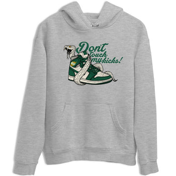 Sneaker Threads – Sneaker Tees To Match Air Jordan 1 Pro Green – Don't Touch My Kicks Graphic Tee Heather Grey 2. Perfect for Jordan releases 2025 colorways.