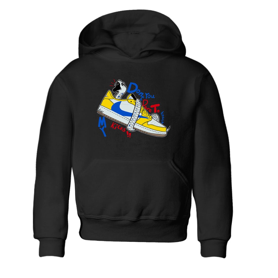 1s Travis Scott Canary shirt to match jordans Don't Touch My Kicks sneaker tees Air Jordan 1 Travis Scott Canary SNRT sneaker release tees baby toddler Black 2 cotton Shirt