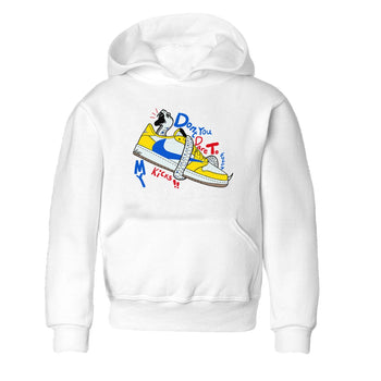 1s Travis Scott Canary shirt to match jordans Don't Touch My Kicks sneaker tees Air Jordan 1 Travis Scott Canary SNRT sneaker release tees baby toddler White 2 cotton Shirt