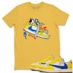 1s Travis Scott Canary shirt to match jordans Don't Touch My Kicks sneaker tees Air Jordan 1 Travis Scott Canary SNRT Sneaker Release Tees unisex cotton Daisy 1 crew neck shirt