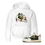 Jordan 1 Olive t shirts to match sneakers Don't Touch My Kicks sneaker match tees Air Jordan 1 Low x Travis Scott Reverse Olive tee SNRT Sneaker Tees Youth Baby White 1 tee