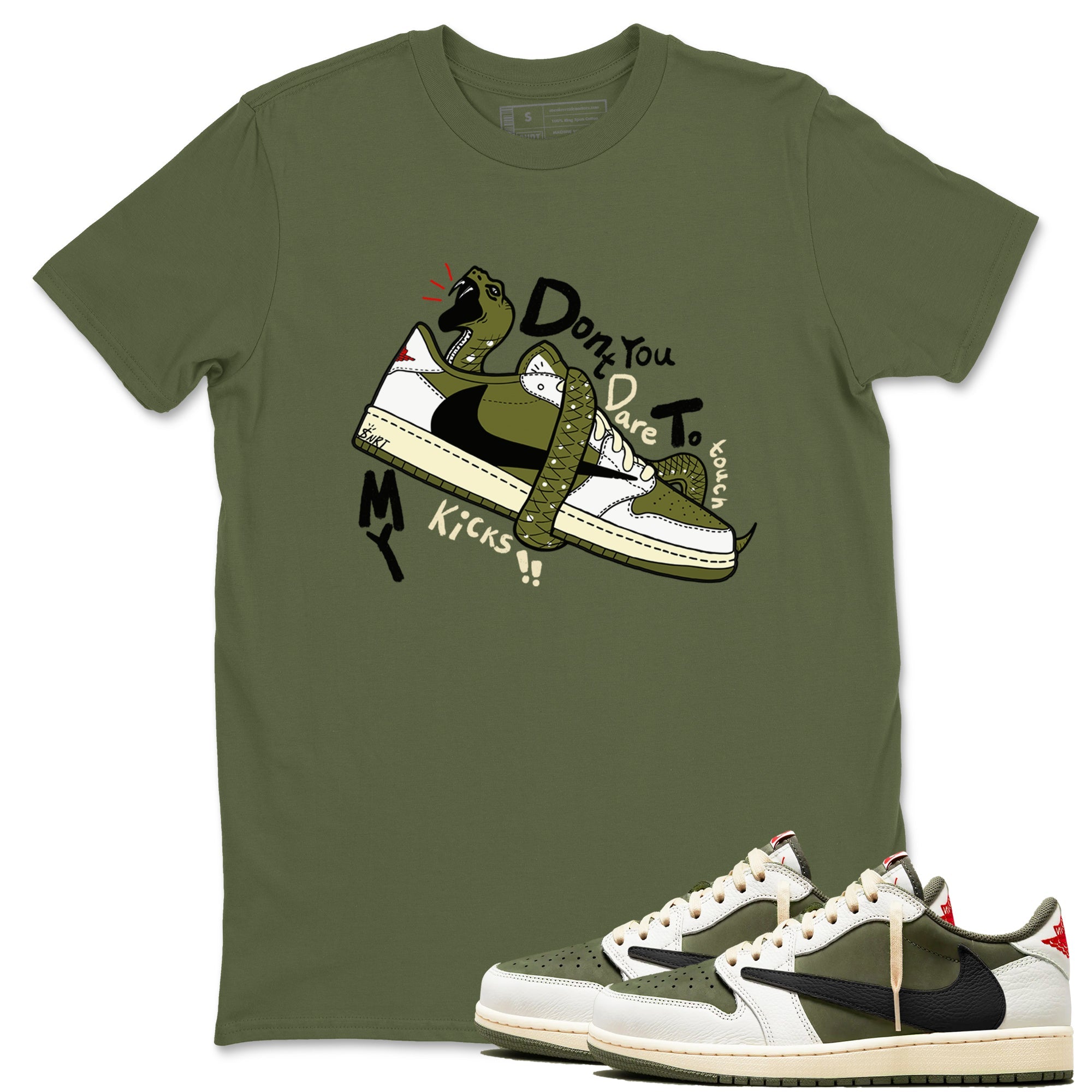 Air Jordan 1 Travis Scott Olive | Don't Touch My Kicks Unisex