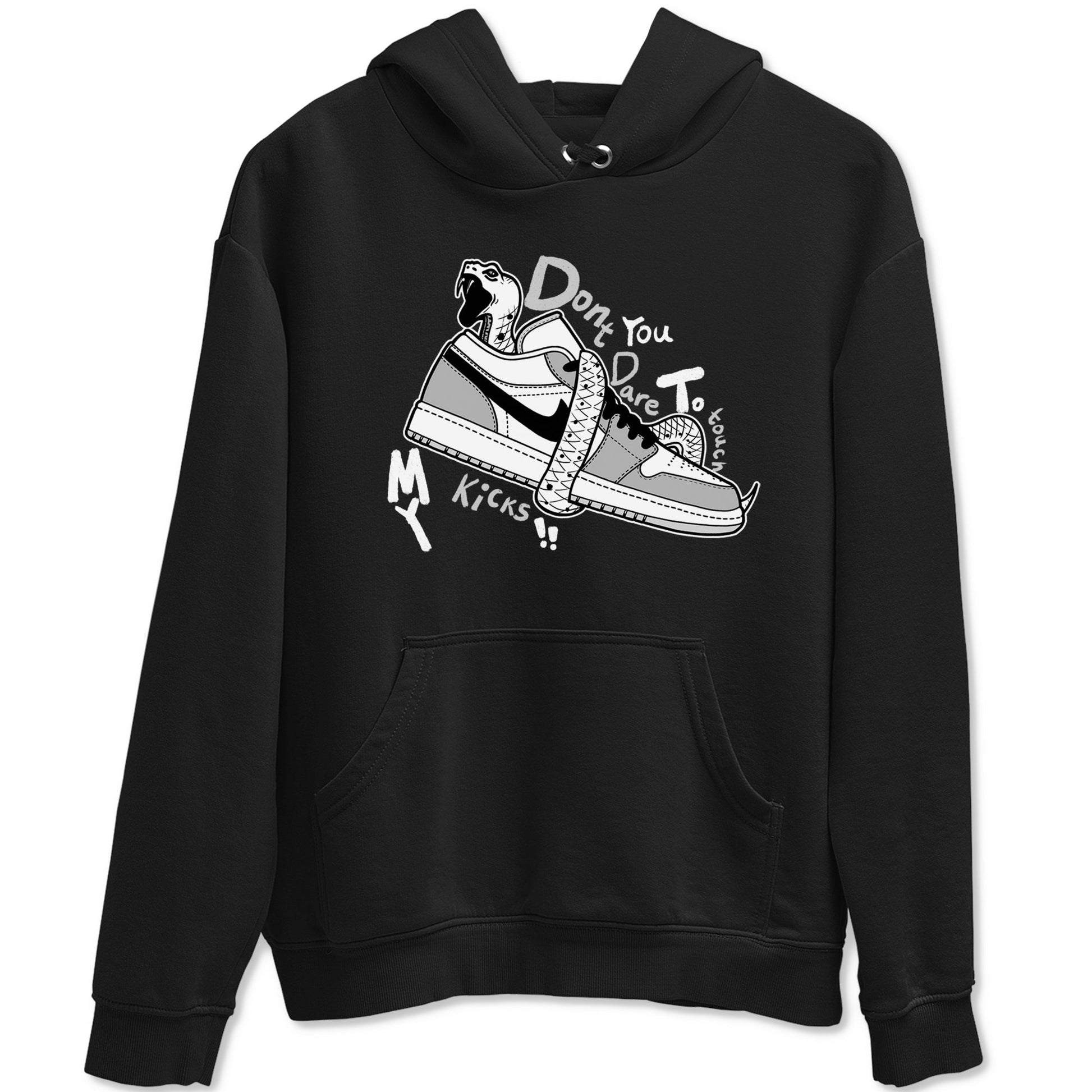 1s Wolf Grey shirts to match jordans Don't Touch My Kicks sneaker match tees Air Jordan 1 Wolf Grey SNRT Sneaker Tees streetwear brand Black 2 unisex cotton tee