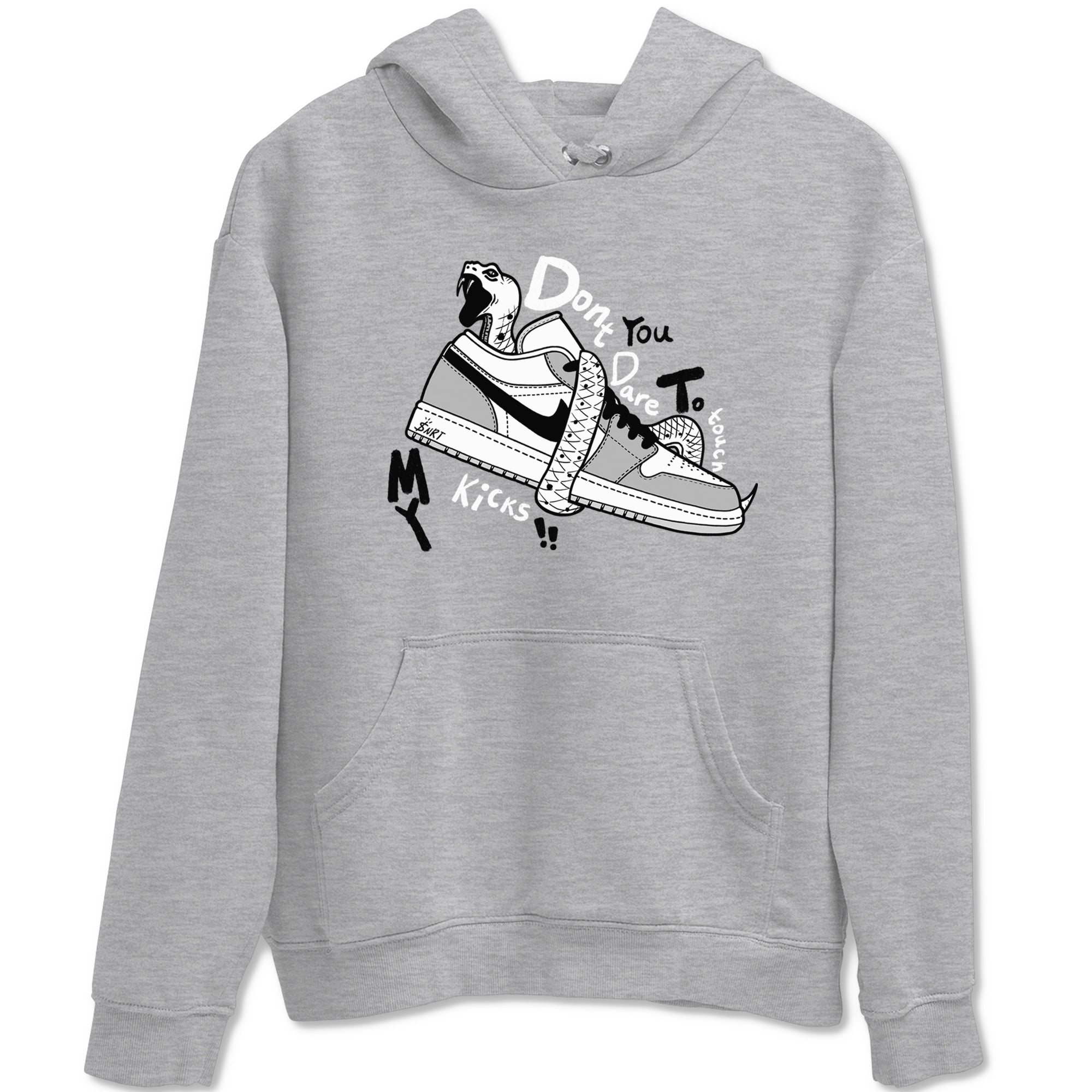1s Wolf Grey shirts to match jordans Don't Touch My Kicks sneaker match tees Air Jordan 1 Wolf Grey SNRT Sneaker Tees streetwear brand Heather Grey 2 unisex cotton tee