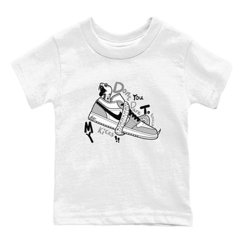 1s Wolf Grey shirts to match jordans Don't Touch My Kicks sneaker match tees Air Jordan 1 Wolf Grey SNRT Sneaker Tees streetwear brand Baby and Youth White 2 cotton tee